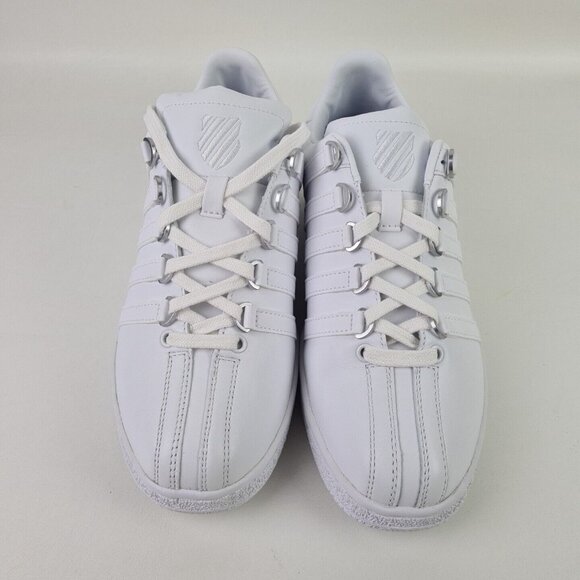 K-Swiss Classics VN 03343101 Men Shoes Sneakers Leather Athletic White - Picture 4 of 12